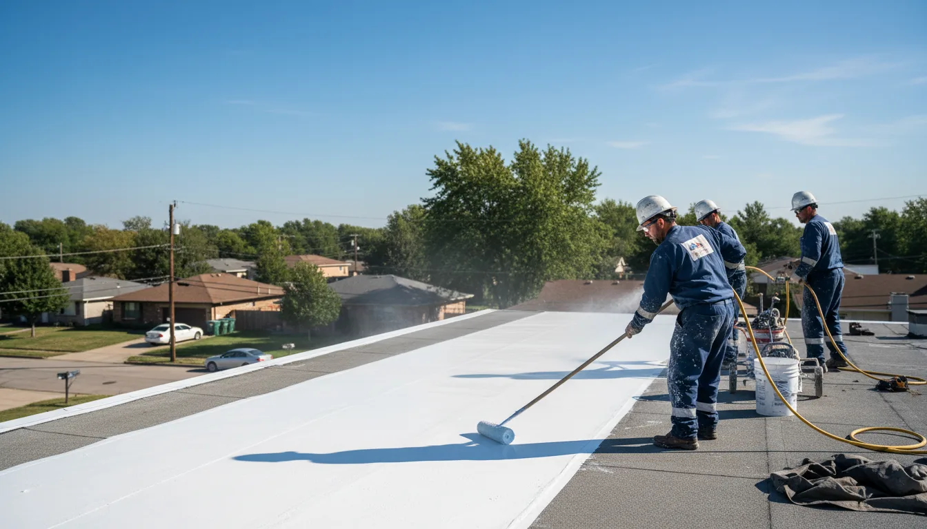 Commercial roof coating in Perkiomenville, PA near me
